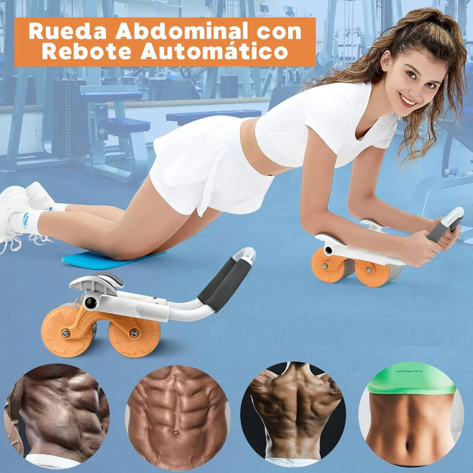 Rueda Abdominal Pro con Rebote Automático