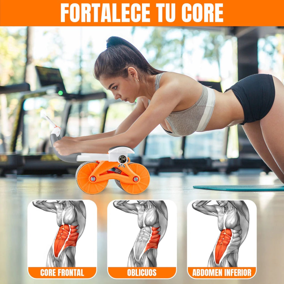 Rueda Abdominal Pro con Rebote Automático
